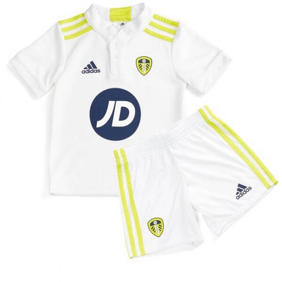 Camisola Leeds United Criança Equipamento Primeiro 2021-2022 Manga Curta